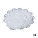 王将レースペーパー 丸 13号 300入(377019)07-0625-0110敷き紙 敷紙 ホワイト 白 料理小物 包装材 装飾