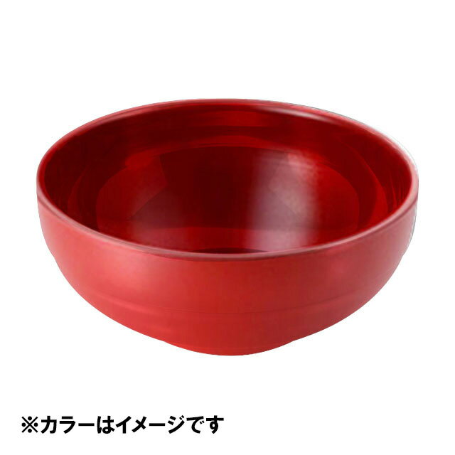 メタル丼 スタッキー 塗装仕様 赤（387745）07-0012-0304ラーメン丼ぶり どんぶり 丼 ラーメン鉢 保温冷