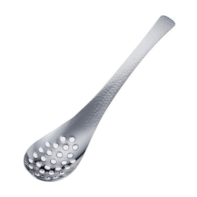 18-8 宴 Utage 槌目レンゲスプーン 特大 R-2 穴明（623261）07-0541-1107れんげ レンゲ 蓮華 スプーン レンゲスプーン