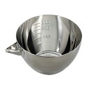 18-8 片口 目盛付 ミニ 300cc(035358)07-0342-0201キレの良い注ぎ口を実現した下ごしらえボウル