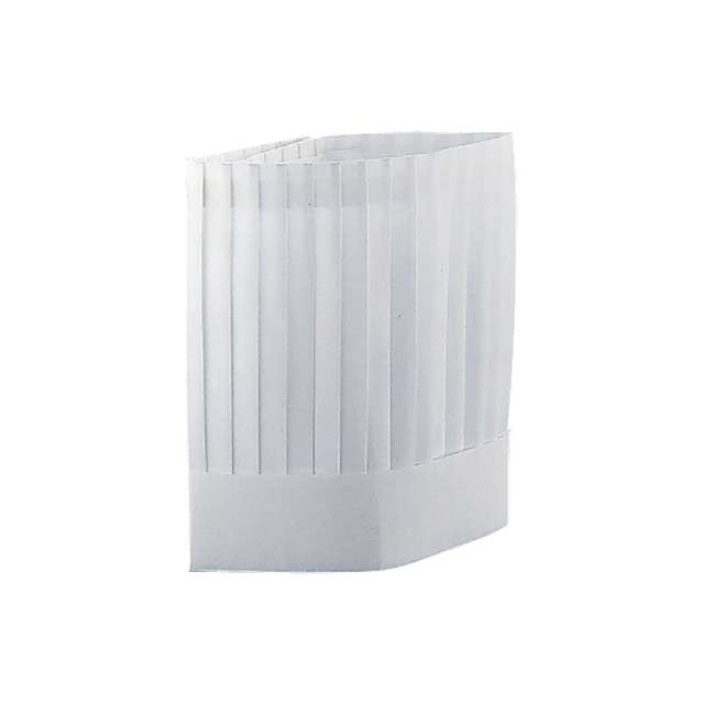 クリーンハット 角型 10枚入 250mm ホワイト 10枚入（378461）07-0656-1002コック帽 紙帽子 シェフハッ..