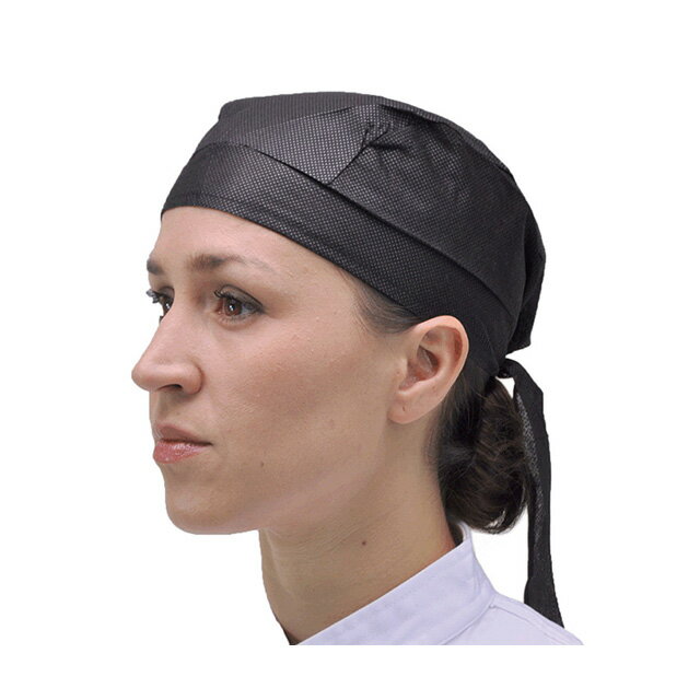 バンダナハット 100枚入 BH-01 （606813）07-0657-0301店舗スタッフ用帽子 コック帽子 ハット