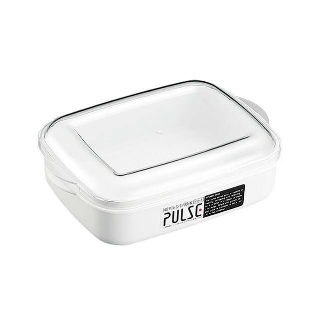 パルスレンジ容器 角 PL-1003W（030075）07-0158-1002レンジワン 電子レンジ容器 電子レンジ保存容器
