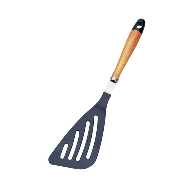 セフティー キッチンツール 木柄ナイロンバタービーター SFM-9（056308）07-0168-0209フライ返し ター..