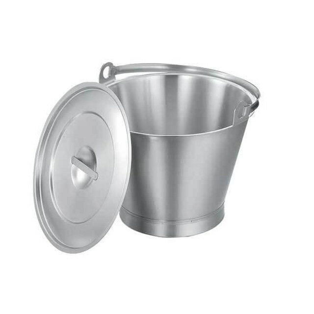 18-8 バケット 10L用（092027）07-0670-0601バケツ 厨房用 掃除 洗濯 ステンレス 清掃用品