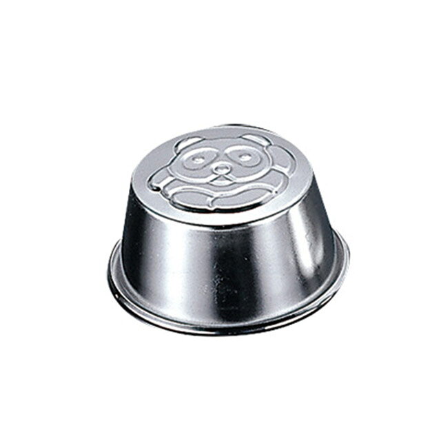 S 18-8 なかよしプリンカップ パンダ（328024）07-0429-0701かわいい動物デザインのプリン用カップ 製..