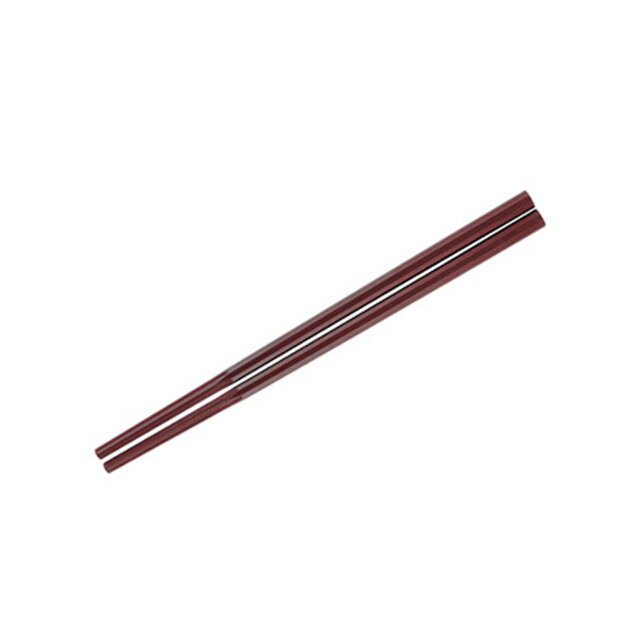 10角ぐる麺箸 極太 21cm 朱 GM-4052（454368）07-0536-0403割り箸感覚でしっかりつかめる太麺に最適