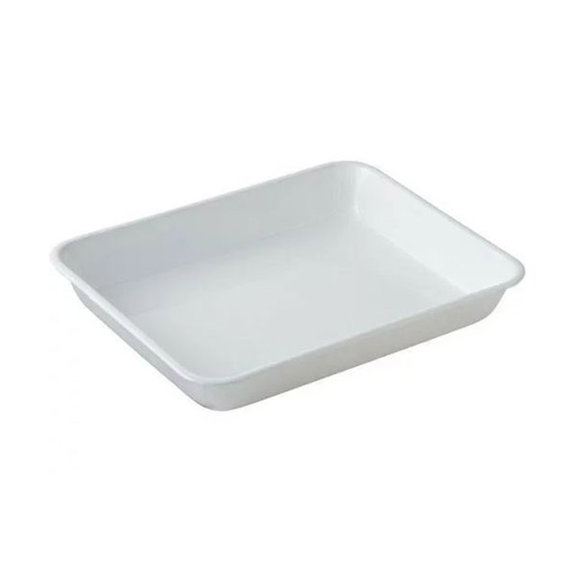 ホーローバット 全白 8取（475256）07-0108-0702角バット 琺瑯バット キッチンバット 調理用