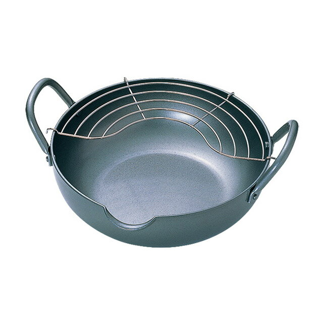 極天 極厚 揚げ鍋 28cm GT-28W（AAG5404）1-0433-0204天ぷら鍋 揚鍋 揚げ鍋 天ぷら 鍋 なべ ナベ IH