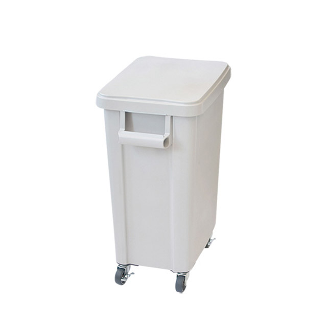 厨房用キャスターペール 排水栓付 45 グレー（605687）07-0675-0201ダストボックス ごみ箱 ゴミ箱 厨房ペール