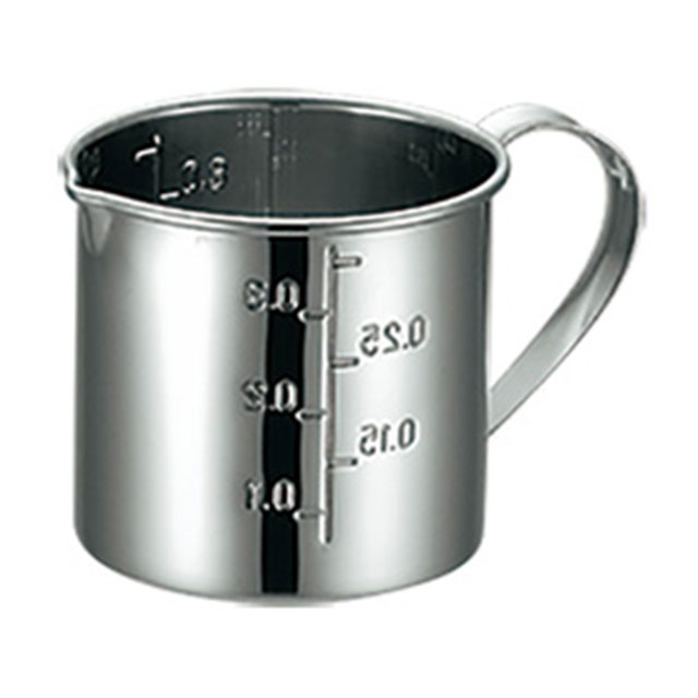 KO 18-8 口付計量カップ 12cm 1300cc（036046）07-0189-0803計量カップ メジャーカップ ステンレス製 ..