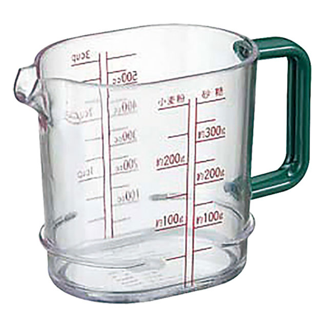 Scales - ポリカメジャーカップ PM-3500 500cc（036194）07-0190-0903計量カップ 泡立 水マス 調味料入 ロート