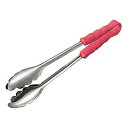 カラー 万能トング PP柄 大 ピンク(k-083079)07-0230-0709使い勝手の良いサイズ 抗菌トング ターナー