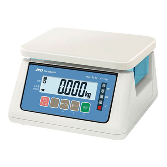 A&D 防塵防水 デジタル秤 SH6000AWP 6kg（125143）07-0345-0302はかり ハカリ 計り 量り キッチンスケール 計量