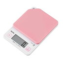 タニタ KJ-213 Dクッキングスケール 2kg ストロベリー ピンク(125349)07-0347-0602ハカリ 計量 キッチンスケール TANITA