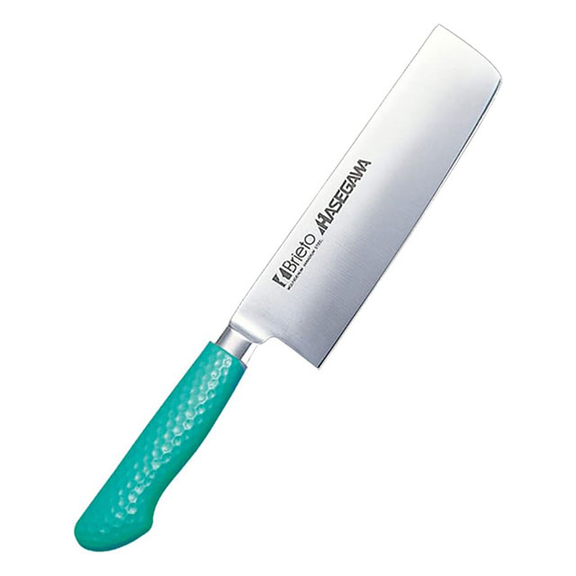 抗菌カラー包丁 菜切 両刃 MNK-180 グリーン（131302）07-0256-0311包丁 和包丁 洋包丁 菜切包丁 ステ..