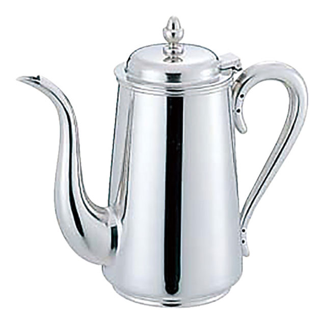 UK 18-8 B渕 コーヒーポット 10人用 1350cc(160009)07-0468-0204ドリップポット 喫茶 ポット ステンレス ユキワ