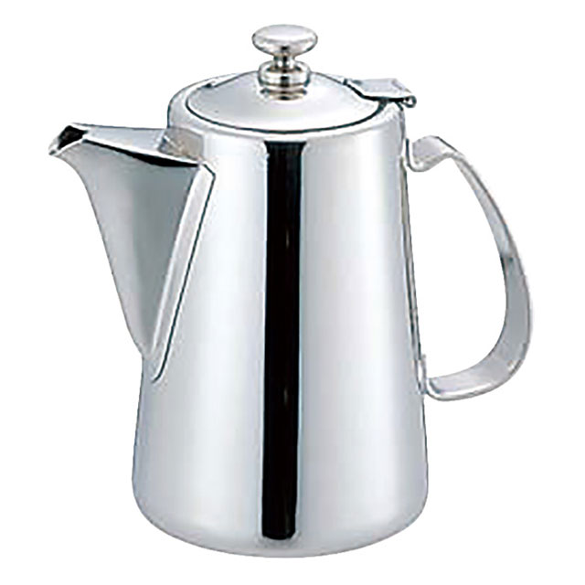 UK 18-8 チボリコーヒーポット 5人用 850cc（160018）07-0468-0502ドリップポット 喫茶 ポット ステンレス ユキワ