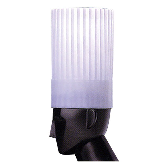 パリスシェフハット クラシック N25000 10枚入（378456）07-0656-0802帽子 ハット 不織布帽子 コック帽 紙帽子