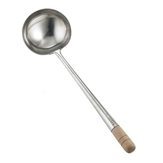 Soup Ladle （Holed） - 中国製 ステン中華お玉 2号 加大 約360cc（434096）07-0020-0102スープレードル レードル おたま 杓子 しゃくし