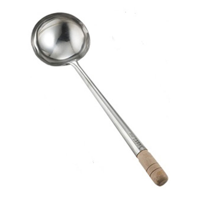 中国製 ステン中華お玉 3号 1号 約300cc（434097）07-0020-0103スープレードル レードル おたま 杓子 しゃくし