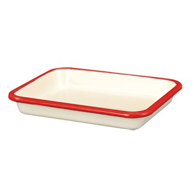 Rakuten - ホーローバット LL ニュー レッド（607141）07-0108-0607角バット 琺瑯バット キッチンバット 調理用