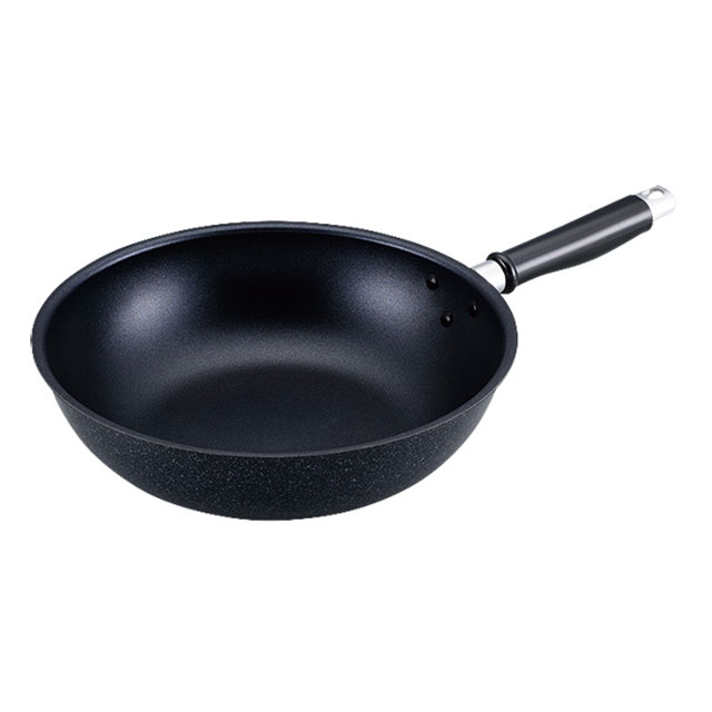 乐天商城 - ブラックストーン いため鍋 24cm（607213）07-0015-0702中華鍋 揚げ物 炒め物万能 炒め鍋 フライパン