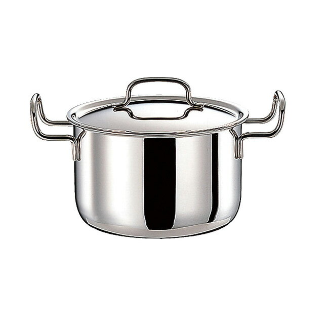 乐天商城 - ジオ ポトフ鍋 GEO-20PF 20cm 4.0L（013043）07-0074-0401両手鍋 煮込み料理 ガス火 IH 電磁調理器