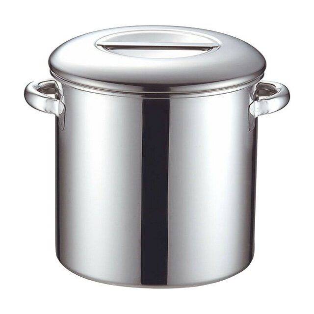 Steel Storage Containers - KO 18-8 キッチンポット内蓋式 30cm 21.0L（015090）07-0104-0419保存容器 保存缶 ポット タッパー ストック容器