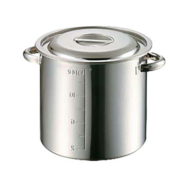 乐天商城 - AG 18-8 目盛付寸胴鍋 36cm 36.0L（015153）07-0072-0604ガス火専用 半寸胴 半寸胴鍋 ステンレス 寸胴鍋