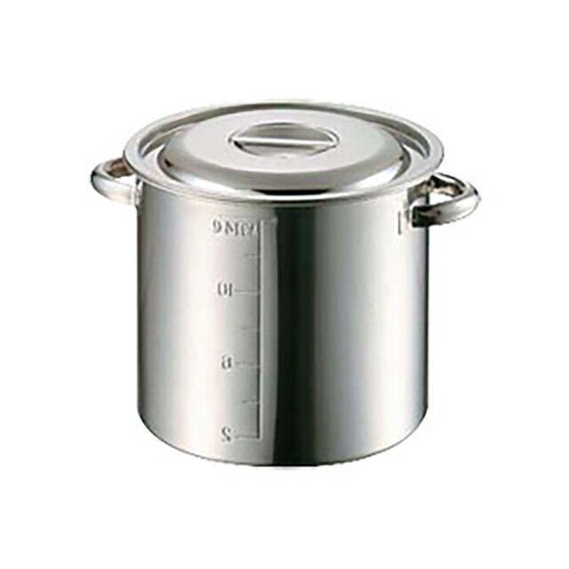 AG モリブデン 目盛付寸胴鍋 36cm 36.0L（015180）07-0072-0404ガス火専用 半寸胴 半寸胴鍋 モリブデン 寸胴鍋