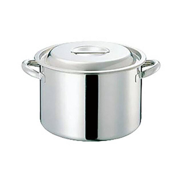 Ih Compatible - CLO 電磁モリブデン 半寸胴鍋 目盛付 42cm 38.0L（015233）07-0071-0906半寸胴鍋 寸胴鍋 モリブデン なべ 燕三条 IH対応