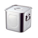 KO 18-8 角キッチンポット 24cm 13.7L(016013)07-0105-0213保存容器 保存缶 ポット タッパー ストック容器(3)