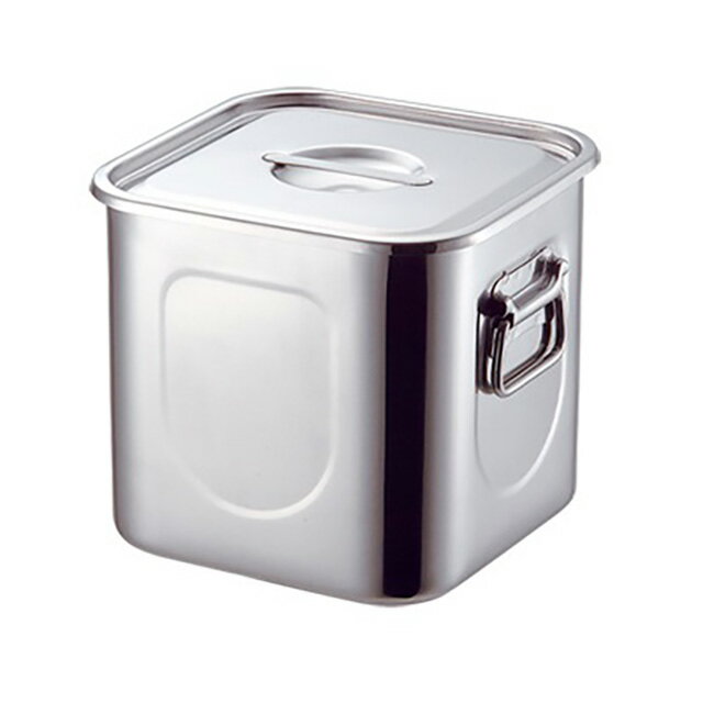 KO 18-8 角キッチンポット 27cm 19.0L（016014）07-0105-0214保存容器 保存缶 ポット タッパー ストッ..