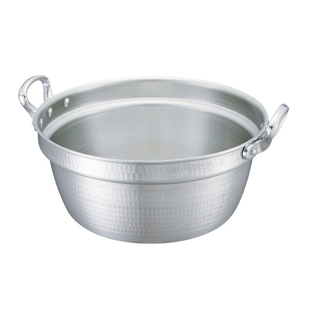中尾アルミ ニューキング 料理鍋 42cm 19.0L（5108090）料理鍋 調理用鍋 両手鍋 アルミ 電磁調理器対応