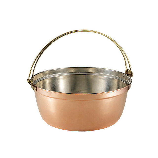 SW 銅料理鍋 ツル付 51cm 35.5L（017068）07-0084-0508銅円付鍋 両手鍋鍋 調理用鍋 両手鍋 銅鍋 銅製