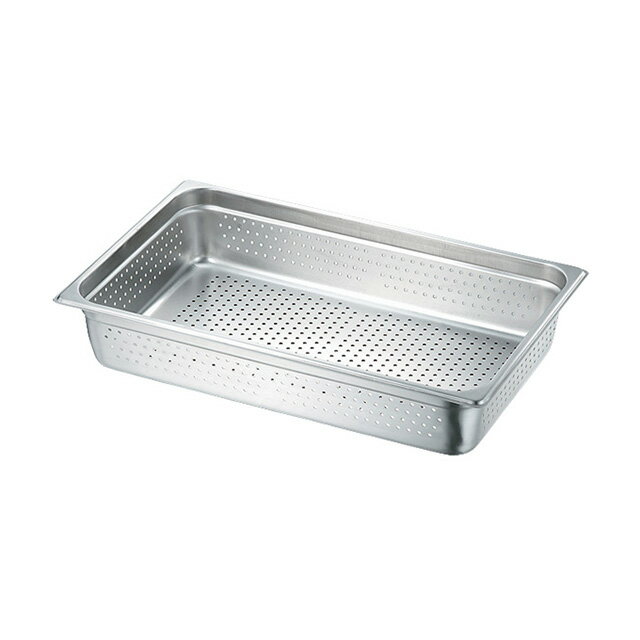 Silicone Containers - KO 穴明ホテルパン2 25mm 穴明1/1（032104）07-0132-0301バット 保温容器 スチコン チューフィング