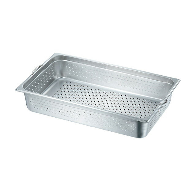 KO 穴明ホテルパン2 フック付 100mm 穴明1/1（032232）07-0132-0405バット 保温容器 スチコン チューフ..