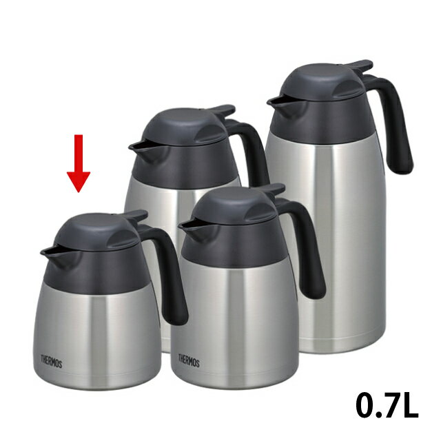 サーモス ステン卓上ポット THX-700 0.7L SBK（123183）07-0453-0101ポット ボトル テーブルポット ス..