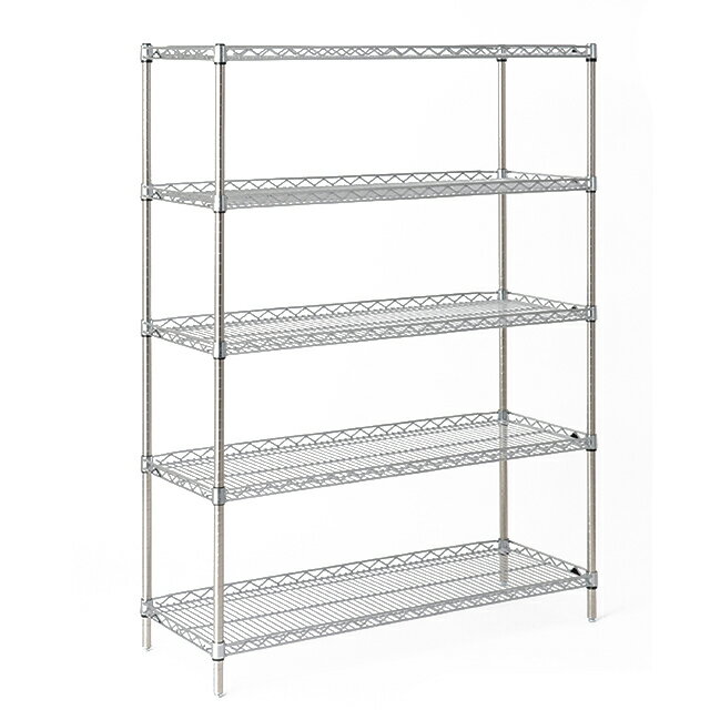 シェルフ LSシリーズ 5段＋P1590 LS 1820（137435）07-0709-1607ラック シェルフ 棚 ワゴン 収納棚 キ..