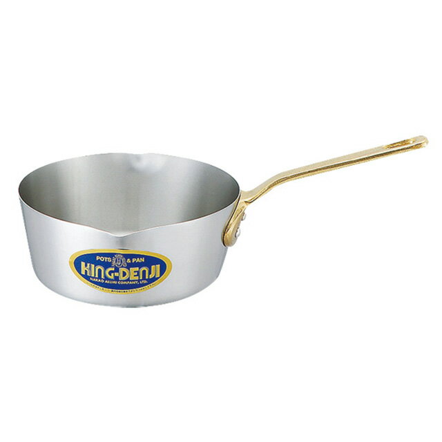 中尾アルミ キングデンジ 雪平鍋 27cm 5.4L（350047）07-0091-0405電磁雪平鍋 行平鍋 片手鍋 IH 電磁調..