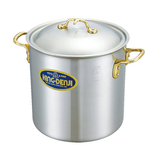 中尾アルミ キングデンジ 寸胴鍋 18cm 4.5L（350081）07-0068-0101日本製鍋 オール熱源 IH対応 IH鍋 寸..