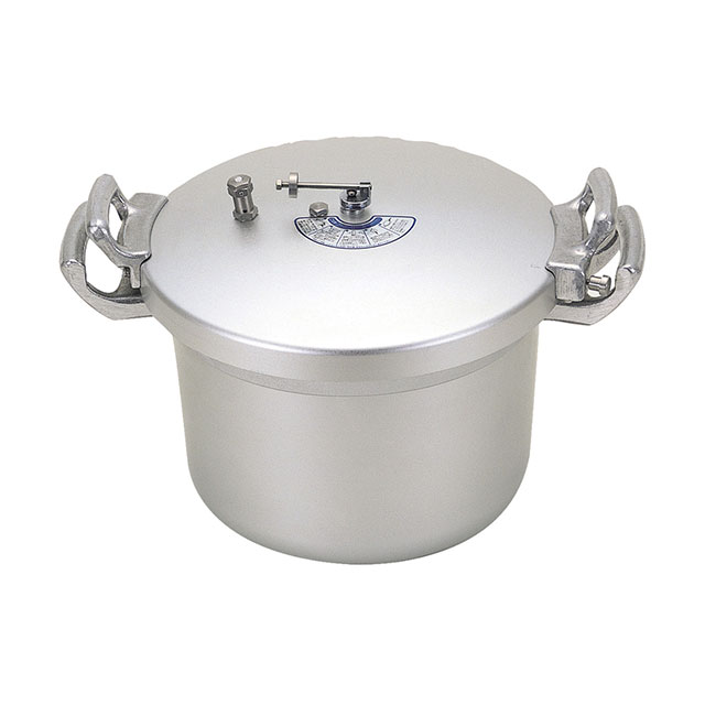 ホクア 業務用圧力鍋 24L（007124）07-0090-1002両手鍋 圧力鍋 大容量 IH 電磁調理器対応 同梱不可 代..