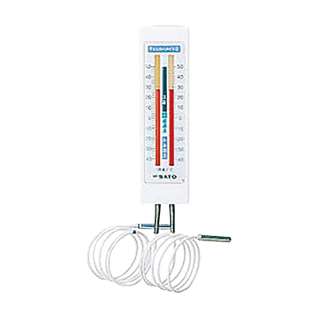 SATO チェッカーメイト2 二針タイプ（127054）07-0354-0201冷蔵庫温度計 冷蔵庫用温度計 環境計測機器