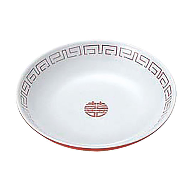 瑞祥 中華小皿 喜喜模様 CA-41（311044）07-0591-1101小皿 中華取皿 中華食器 メラミン食器 給食用