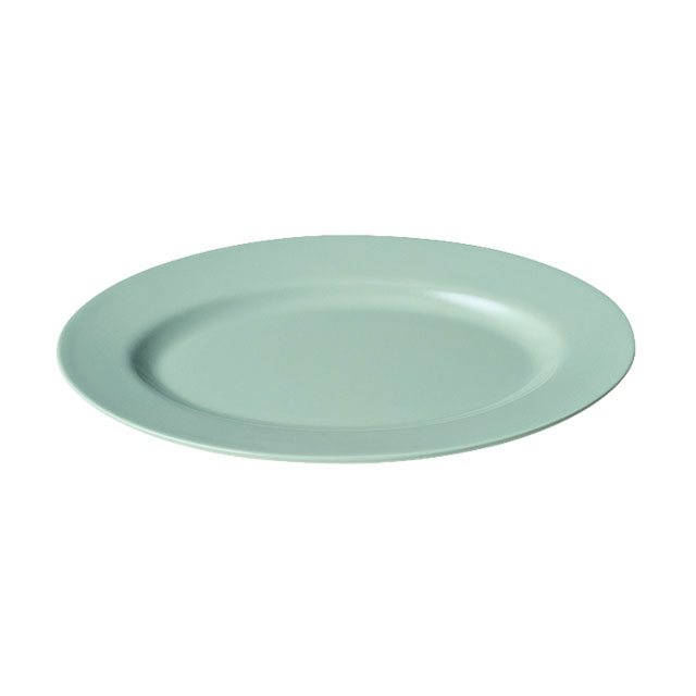 青磁 小判皿 リム型 10吋CS-23（313009）07-0592-2101小判型 皿 メラミン食器 給食用食器 施設 食器