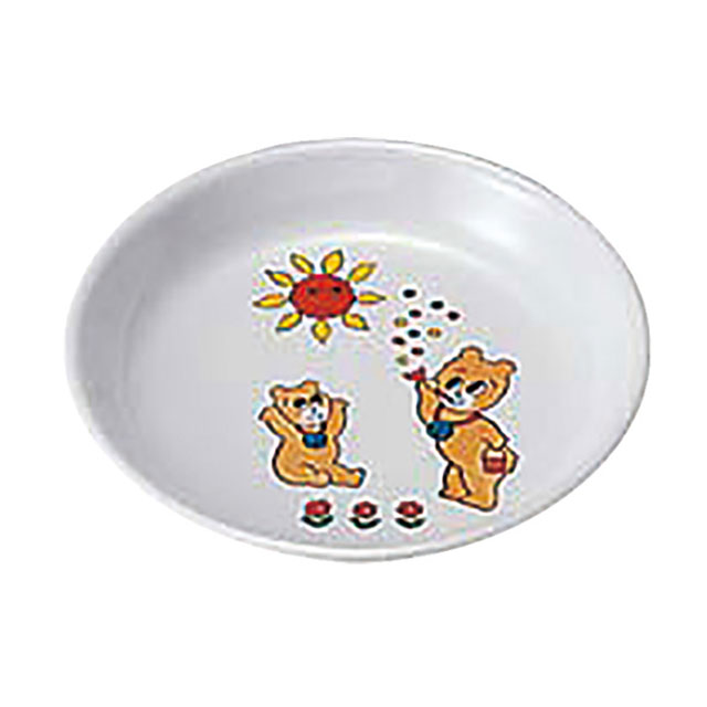 メラミンお子様食器 「コロチャン」大皿 KF-26（322011）07-0601-1001子供用食器 キッズ メラミン食器 大きめのお皿