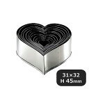 たかもりの18-8 パテ抜 ハート No.2(082061)05-0393-0403業務用 製菓用品