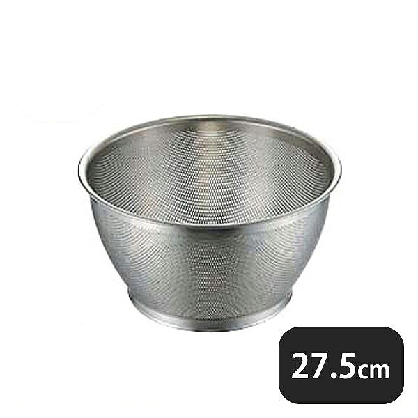 UK 18-8パンチング深型ザル 27.5cm (037120)●穴径φ2.2mm 商品詳細 メーカー UK サイズ 外径300mm 内径275mm 外寸高さ165mm 板厚0.8mm 材質 18-8ステンレス 産地 燕三条（日本） 備考 -UK 18-8パンチング深型ザル 27.5cm (037120)