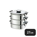 PE 18-0 角蒸器 3段27cm(AMS69273)1-0411-1006業務用